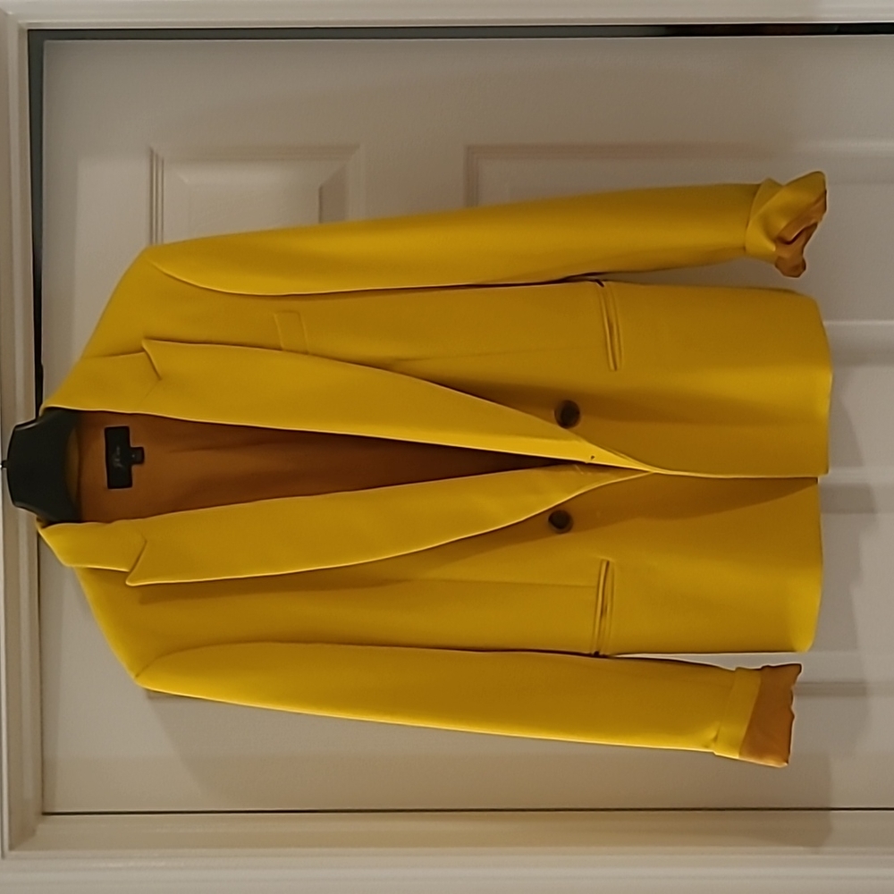 JCrew Blazer in yellow/gold